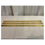 (3) Harold W Diffenderfer Yard Sticks