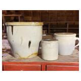 (3) Stoneware Storage Crocks