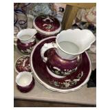 Johnson Bros. Porcelain Pitcher & Bowl Set
