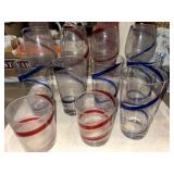 Ribbon Swirl Glassware