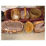 (7) Longaberger Baskets