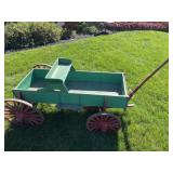19th Century Wooden Pull Wagon
