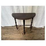 Mahogany Half Circular Wall Table