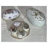 Paint Decorated Eggs & Canister