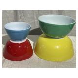 Pyrex Primary Color Nesting Bowl Set