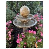 Concrete 3-Tier Electric Water Fountain