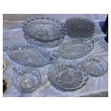 Grouping of Fostoria American Pattern Glassware