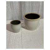 (2) Stoneware Storage Crocks