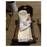 Vintage Doll w/ Cradle