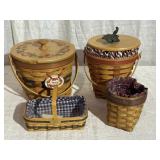 (4) Longaberger Baskets