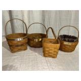 (4) Longaberger Baskets