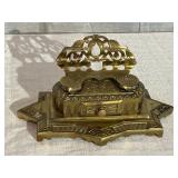 Bradley Hubbard Brass Inkwell
