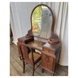Depression Era Vanity w/ Mirror