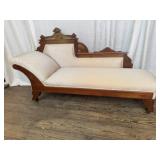 Victorian Upholstered Chaise Lounge