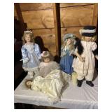 (5) Porcelain Dolls
