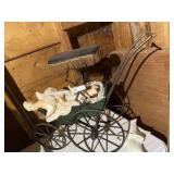 Wooden Doll Carriage w/ Doll