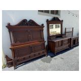 3-pc Victorian Marble Top Bedroom Suite