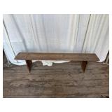 Primitive Country Mortised Leg Bench