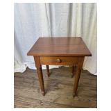 Antique Walnut 1-Drawer Stand
