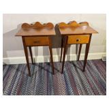 Pair of Vintage 1-Drawer Stands