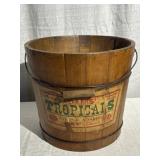 Adams Lancaster PA Wooden Candy Pail
