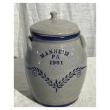 Manheim Salt Glazed Storage Crock