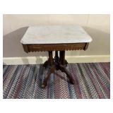 Victorian Marble Top Parlor Table