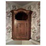 John Shelley, Manheim, PA Hanging Corner Cupboard