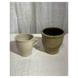 (2) Stoneware Storage Crocks