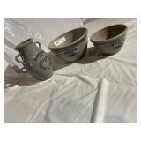 (3) Pcs. Contemporary Salt Glazed Pottery