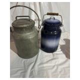 Galvanized Creamer Can