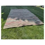 Large Multi-Colored Braided Rug