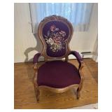 Victorian Walnut Framed Armchair