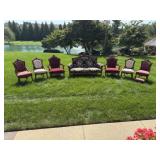 8-pc Victorian Uphol. Parlor Suite