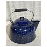 Blue Agate Ware Tea Kettle