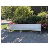 Gray Painted Vintage Bench