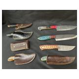Grp. Damascus Blade Crafted Knives