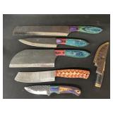 Grp. Damascus Blade Crafted Knives