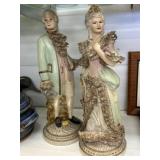 (2) Unmarked Staffordshire Figurines