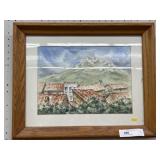 Unsigned Framed Watercolor