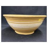 Yellowware Banded Mixing Bowl