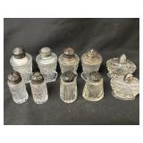 Asst. Sterling Topped Shakers