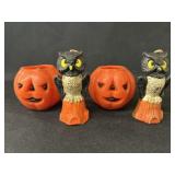 (4) Vintage Halloween Novelty Candles