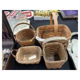 (4) Longaberger Baskets