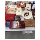 Cigar Boxes w/ Serving Tray