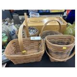 (4) Longaberger Baskets