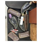 Asst. Contemporary Damascus Blades Pocket Knives