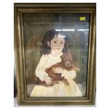 Framed Watercolor Portrait