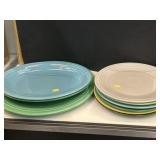 Fiestaware Platter w/ Asst. Plates