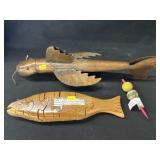 Crafted Fish Puzzle w/ Copper Fish Skull. w/ Bobbe